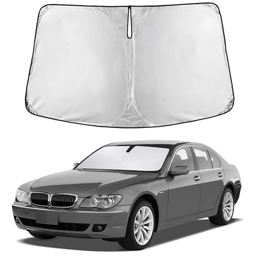 Image of EcoNour Windshield Sunshade Compatible for BMW 7 Series 2001-2006, 2007, 2008, Sun Visor for Front Windshield & Window Sun Shade Cover, UV Heat Blocker & Protector, Car Accessories