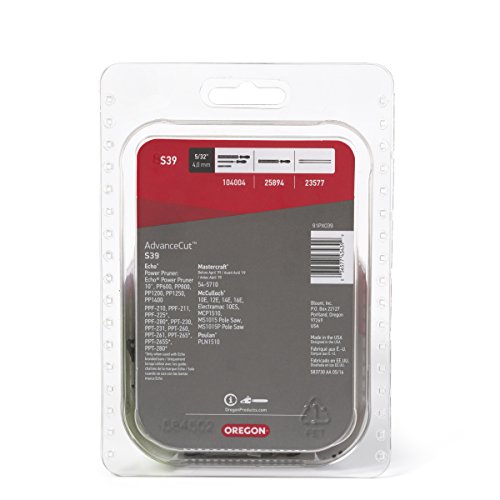 Oregon S39 AdvanceCut 10-Inch Semi Chisel Chainsaw Chain Fits Echo, Poulan, McCulloch