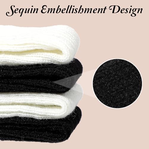 2 Pcs Y2k Leg Warmers Lolita Knit Ruffle Leg Warmer Winter Fashion Cute Dance Sock Kawaii Long Sock Goth Harajuku Boot Accessories for Women Girls3