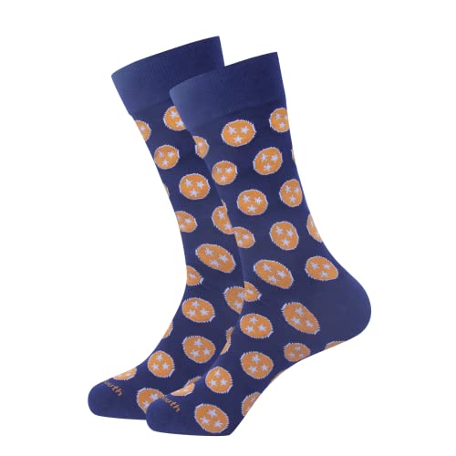 Barrel Down South North Carolina Dress Socks for Men or Women - Carolina Blue and White Tarheel Pride
