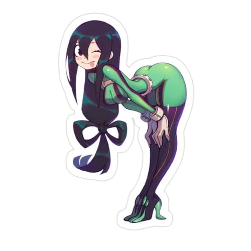 Tsuyu Asui Boku No ACA-de-mia Hero My ACA-de-mia Hero Inch Die-Cut Stickers Decals for Laptop Window Car Bumper Helmet Water Bottle