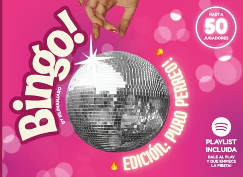 BINGO MUSICAL. EDICIÓN: PURO PERREO: El juego más divertido del verano: perfecto para cumpleaños, fiestas, festivales o sobremesas. Dale al play, reparte y a perrear!