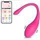 FOPS Vibrator mit Fernbedienung 9 Modi starke vibro ei fernsteuerung Rosa für unterwegs vibrator frauen App Paarvibrator aus Silikon Wasserdicht und Kabellos sextoyset damen klitoris Stimulation M100