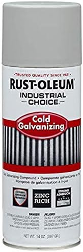 Rust-Oleum 1685830 1600 System Galvanizing Compound Spray Paint, 14-Ounce, Cold Galvanizing