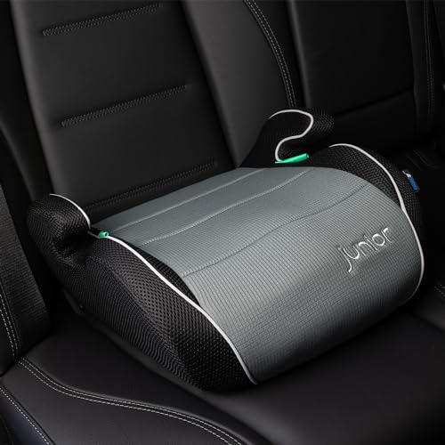 PETEX 'Max' Kindersitzerhöhung Sitzerhöhung nach i-Size Norm R129, Kindersitz/Autositz für Kinder, grau, 1 Stück