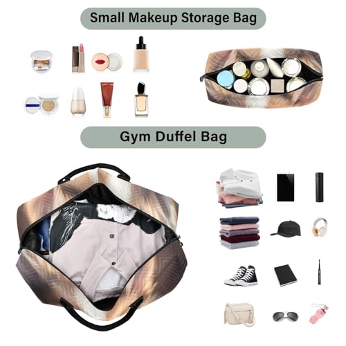 Large Travel Duffel Bag, Beautiful Puppy Sports Tote Gym Bag, Shoulder Weekender Overnight Bag for Women Men, Carry On Luggage with Toiletry Bag4