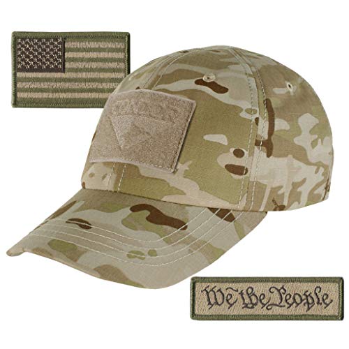 We The People & USA Tactical Patch with Condor Operator Cap Bundle