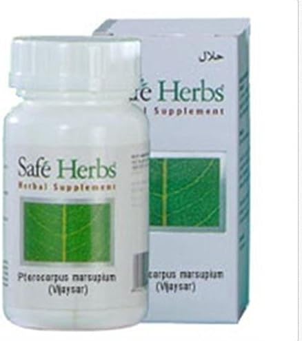 3 PACK Pterocarpus Marsupium by Vasu Safe Herbs - 300 mg - 60 Capsules