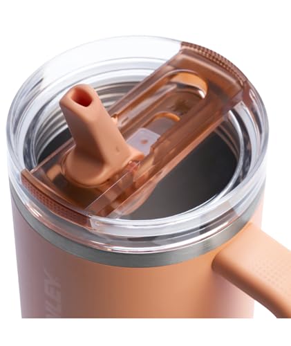 Image of STANLEY Quencher ProTour Flip Straw Tumbler with Leakproof Lid 40 oz | Built-In Straw and Handle | Cup Holder Compatible for Travel | Insulated Stainless Steel Cup | BPA-Free | Apricot