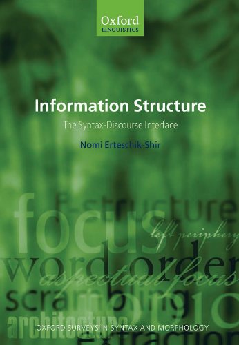 Information Structure: The Syntax-Discourse Interface (Oxford Surveys in Syntax & Morphology Book 3)