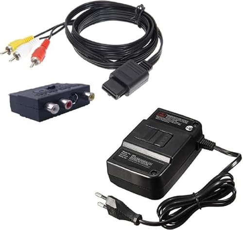 DARLINGTON & Sohns - Kit de câble d'alimentation pour Nintendo 64 N64 - Câble d'alimentation de rechange - Adaptateur AC TV