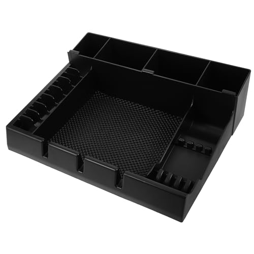 Gogogmee Organisateur de Tondeuse à Cheveux Abs Résistant Plateau Multifonction pour Salon Coiffure Rangement Léger pour Tondeuses Peignes et Guides de Coupe Boîte Portable pour Outils