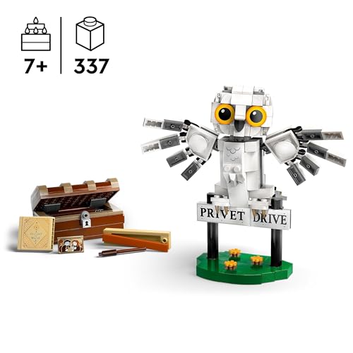 Harry Potter Edvige al Numero 4 di Privet Drive, Gioco di Fantasia per Bambini e Bambine da 7 Anni, Modellino da Costruire della Civetta delle Nevi, Piccola Idea Regalo dal Wizarding World 76425 - Lego - Immagine 1