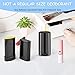 Furnido 15ml Travel Deodorant Containers,Top-Fill,Empty Plastic Oval Lip Balm Tubes for Chapstick,Lip Balm,Lotion Bar Sticks,Salve,Homemade Solid Lotion,Sample Size Deodorant-30 Pack,Black