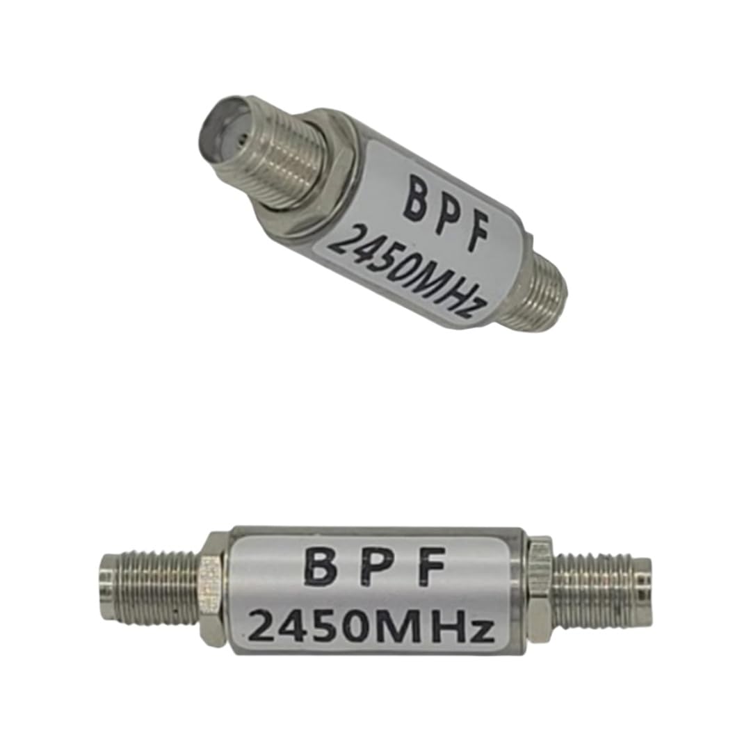 Filtre passe-bande 2,4 G/2450 MHz 2400 MHz/2450 MHz cartographie WiFi télécommande portée étendue 2400-2483 scie WiFi Bluetooth Zigbee anti-brouillage connecteur SMA spécial (rond)