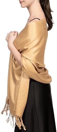 Achillea Lightweight Pashmina Scarf for Women – Soft Silky Shawl ...