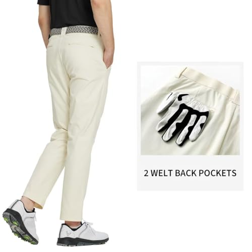 Image of M MAELREG Golf Pants Men Quick Dry - 30 inch /32 inch /34 inch Stretch Lightweight 5 Pockets Water-Resistant Casual Mens Dress Pants