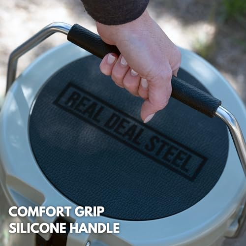 Insulated Beverage Dispenser for Hot Drinks - Hot Cocoa and Coffee - 2 Gallon with Stainless Steel Interior- Portable Sports Drink Dispenser for Camping, Outdoor Events, Parties, & More - Tan - Thumbnail 5