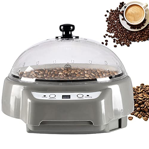 Tostatori di Caffè, Macchina Per La Torrefazione Automatica Dei Chicchi Di Caffè Da 500 W Con Timer Intelligente, Macchina Per La Cottura Delle Noci Di Arachidi Con Macchina Per Popcorn,Grey