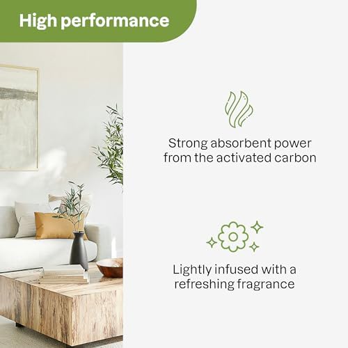 ATTITUDE Bio Absorbant Air Purifier with Activated Carbon Freshener, Made in Canada, Odor Remover, Plant and Mineral-Based, Vegan, Mint, 227 grams (Pack of 3) — view 2