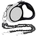 Heavy Duty Retractable Dog Leash-16ft/5m Walking Leash-Strong Retractable Leashes for Medium to Large Dogs up to 115 lbs, Upgraded One Button Lock System, Non Slip Rubbery Grip, Tangle Free Pet Leash