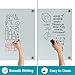 Glass Dry Erase Board, 36 x 24 Inches Magnetic Glass Whiteboard for Wall, 3' x 2' Frameless Board for Office, Home, School