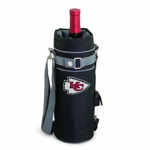 NFL Kansas City Chiefs Digital Print Wine Sack, One Size, Black