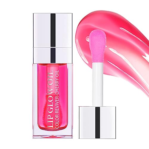Maepeor Hydrating Lip Glow Oil 10 Colors Moisturizing Lip Oil Gloss Non-Sticky Transparent Lip Gloss Long Lasting Nourishing Tinted Lip Balm For Lip Care And Dry Lip With Big Brush Head (Icolors 07) #TOP20
