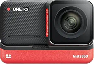 insta360 ONE RS 4K Edition 1 x Optical Zoom Waterproof 4K 60fps Action Camera with FlowSate Stabilization, 48MP Photo, Active HDR, AI Editing, Standard, Vivid, Log