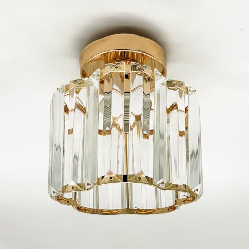 KY LEE シーリングライト 1灯 照明器具 ガラス シャンデリア 天井照明 玄関 内玄関 階段 トイレ おしゃれ かわいい アンティーク 居間用 ライト 電気 リビング用