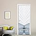 DFKJ Ciel Architectural Artiste Décoration Moderne Simple Chambre Ascenseur Porte Autocollants Entier Auto-adhésif Étanche À L'humidité A18 77x200cm