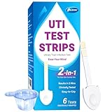 6 Pack UTI Test Strips, Urinary Tract Infection Test Kit for Women Men, Accurate Result in 2 Minutes, Monitor Bladder Health at Home, Clinically Tested, Easy to Grip, Individually Wrapped