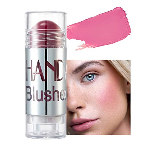 GL-Turelifes Blush Stick Blush Cream Lápiz de colorete hidratante, iluminador y recortador, colorete en barra que aumenta el brillo y el estado de ánimo El maquillaje de mejillas agrega brillo (#05) Cover