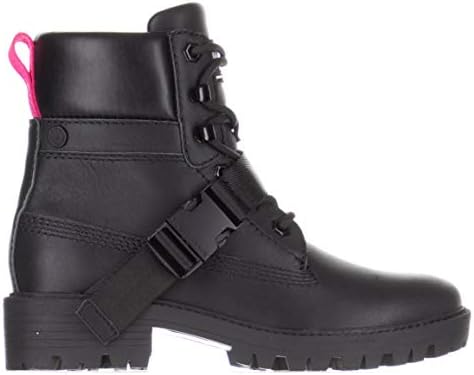 KENDALL + KYLIE Women's Eos Faux Leather Buckled Boots, Black/Black 8 | Image 1