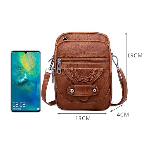 Fashionable Retro Women's Crossbody Shoulder Bag Small Vintage Mobile Phone Bag2