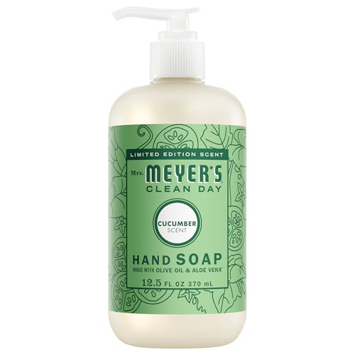 Image of MRS. MEYER'S CLEAN DAY Hand Soap, Cucumber Scent, 12.5 Fl Oz Bottle