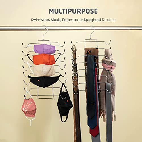 image for ZOBER Space Saver Durable Tank Top Hanger & Bra Organizer - Folding Me