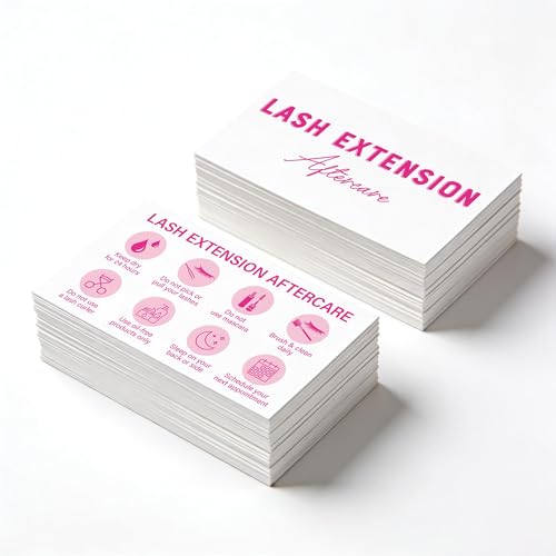 135 Pack Lash Aftercare Cards for Lash Extensions & Lash Lift - 3...