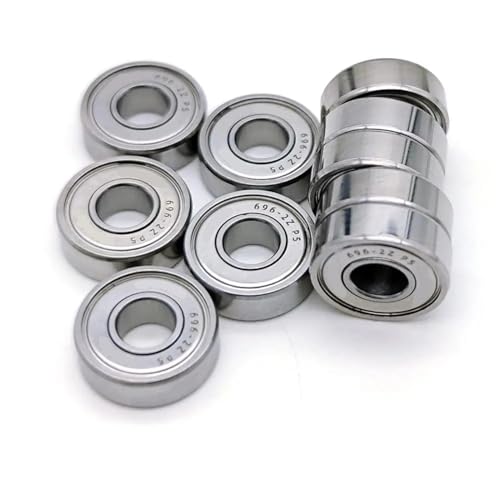 Rodamientos rígidos de bolas ABEC-5 con doble blindaje metálico 10 uds 4