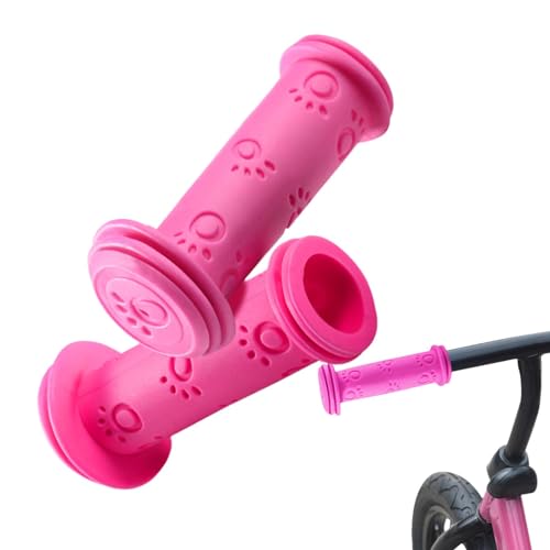 YNPQTDS Empuñaduras de Manillar de Bicicleta, y Antideslizantes, empuñaduras de Mango de Scooter para niños, Cubierta de Mango de Goma Univ-ersal para niños y niñas, Color sólido