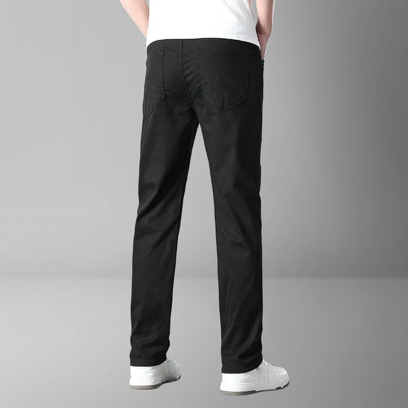 Men's Summer Thin White Business Loose Straight Casual Pants3