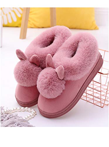 YILANLAN Rabbit Women's Cute Cartoon Animal Slippers - Warm Plush, Breathable, Skin-Friendly3