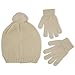 ABG Accessories Girls' Multi Gem Knit Beanie and Magic Glove Set