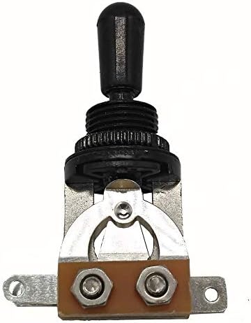 3-Way Short Guitar Toggle Switch for Les Paul SG Electric Guitar (Black)