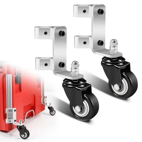 Kit Roulettes Ajoutées Pour Boîte à Outils Milwaukee Packout - Structure Acier Pliante | Transport Facile Et Ergonomique
