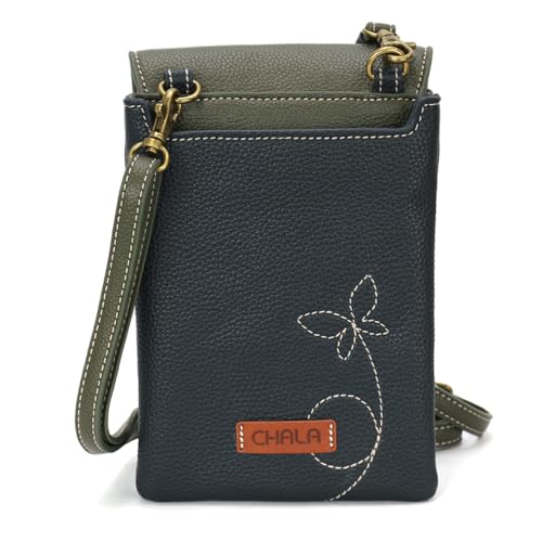 Image of CHALA RFID Criss Crossbody Cell Phone Purse - Women Faux Leather Xbody Handbag with Adjustable Strap | RFID