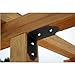 4Packs 90 Degree Angle Bracket Large L Brackets , 6