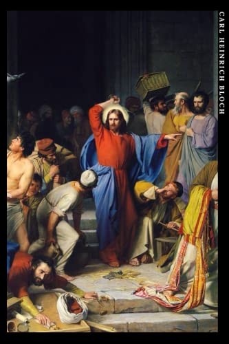 Carl Heinrich Bloch: Cacciata dei mercanti dal Tempio. Quaderno elegante per gli amanti dell'arte.