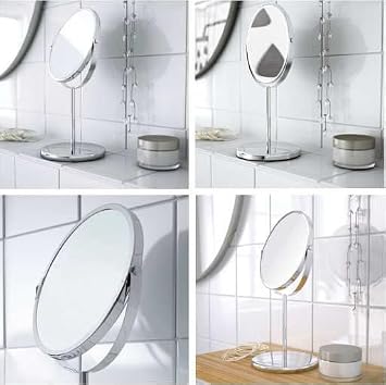 IKEA Double Sided Mirror Makeup Shaving Shaving Mirror with Trensum Magnifier