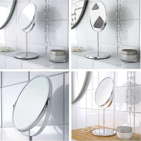 IKEA Double Sided Mirror Makeup Shaving Shaving Mirror with Trensum Magnifier